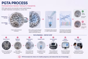PGS & PGD Genetic Testing (PGT-A / PGT-M) in Ahmedabad -Preimplantation genetic testing IVF - PGT-M genetic diseases testing - chromosome screening embryos - recurrent miscarriage IVF testing