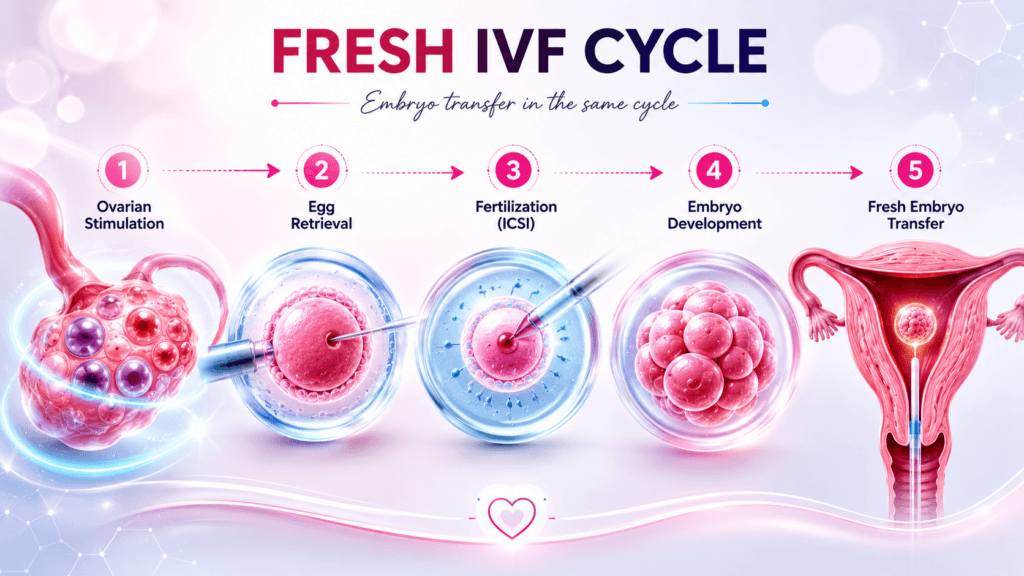 Fresh IVF Cycle procedure steps